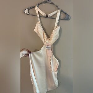 Oh polly ivory mini dress